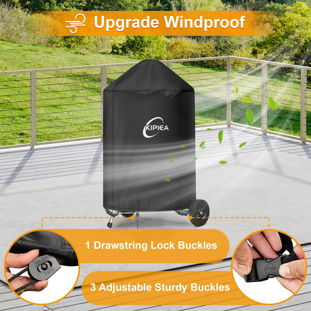 Taped seams on Kipiea cover for waterproof protection