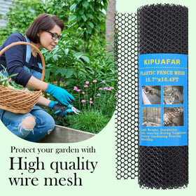 Kipuafar chicken wire substitute plastic mesh black for coops