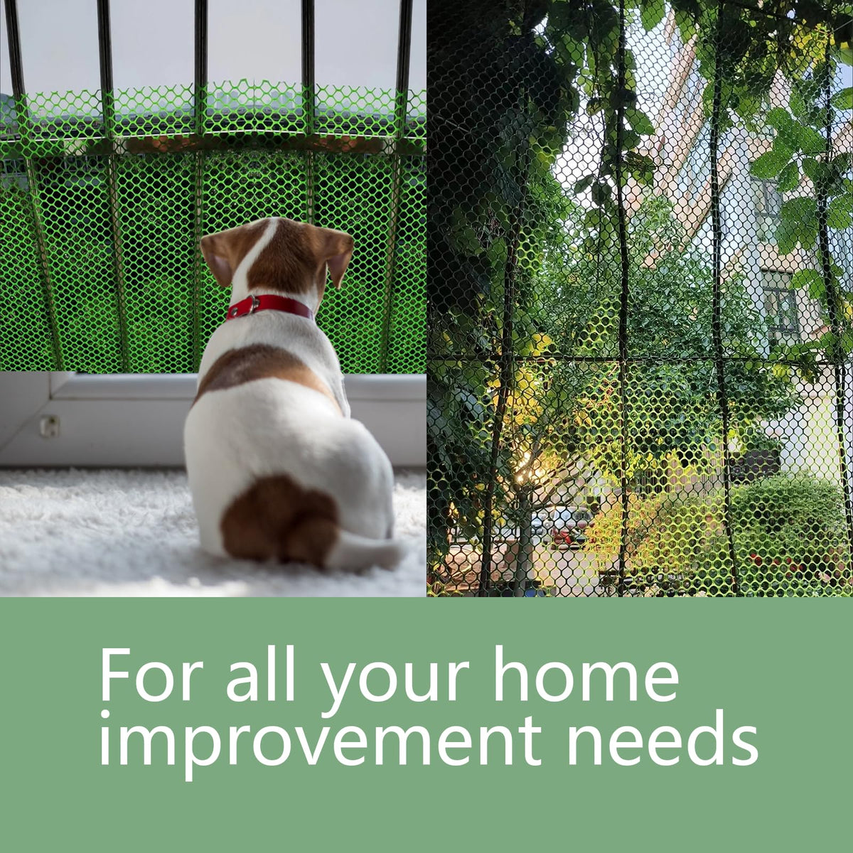 Kipuafar fence netting protects gardens from small intruders and pests.