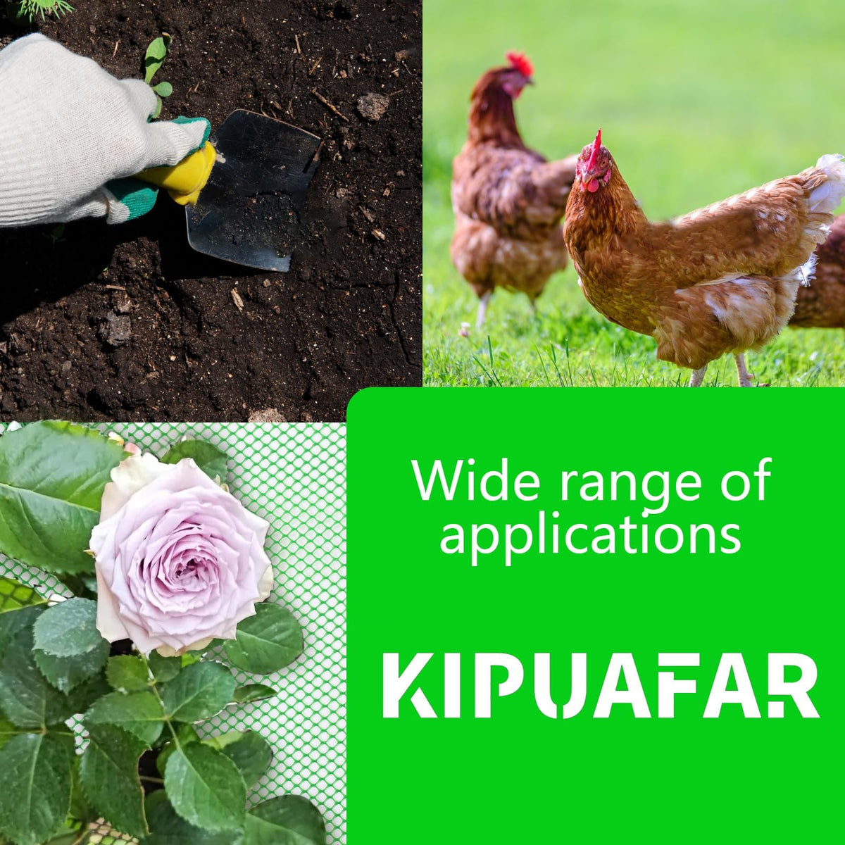 Kipuafar versatile black mesh protecting gardens, pets, and home aesthetics