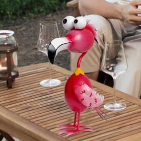 Kircust Flamingo Metal Art Garden Border helps define borders with whimsy.