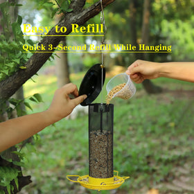 KiRuan Deco metal roof protects seeds from rain, keeping feed dry in any weather.