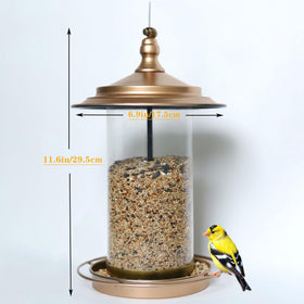 KiRuan Deco weatherproof roof protects seeds from rain for dry, fresh feed