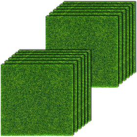 KISEER Fairy Grass 6x6 inches for dollhouses, easy to place and clean.