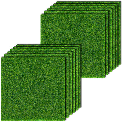 KISEER Fairy Grass 6x6 inches for dollhouses, easy to place and clean.