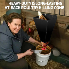 Kisotay heavy duty steel cone shown with rinse to illustrate cleaning readiness