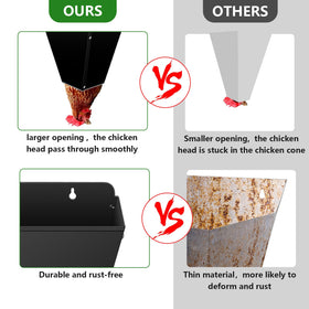 Kisotay large cone design suitable for multiple poultry types and batch sizes