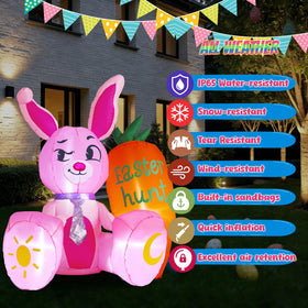 KISSUNY inflatable with built-in LED lights for day and night outdoors.