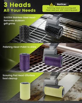 KISUFU ergonomic grip provides comfortable extended cleaning