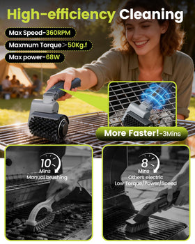 KISUFU IPX7 waterproof design enables outdoor cleaning in any weather