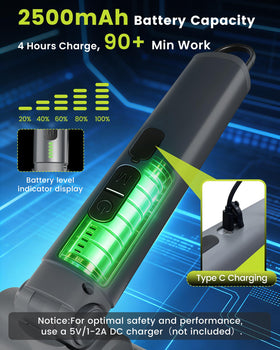 KISUFU USB-C rapid charging keeps the tool ready between sessions