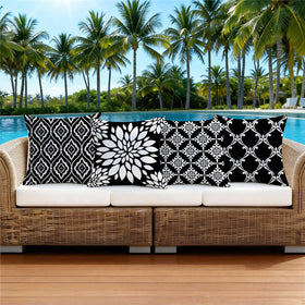 KISVODS pillow cover zipper-closeup with waterproof fabric keeps cushions dry outdoors.