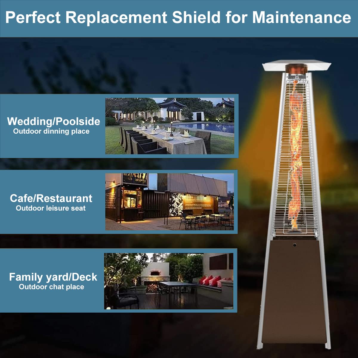 Kisworm Heat Reflector Shield aluminum construction adds durability and weather resistance
