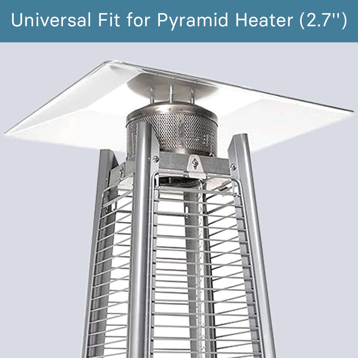 Kisworm Heat Reflector Shield with pre-drilled holes aligns with four-sided heaters