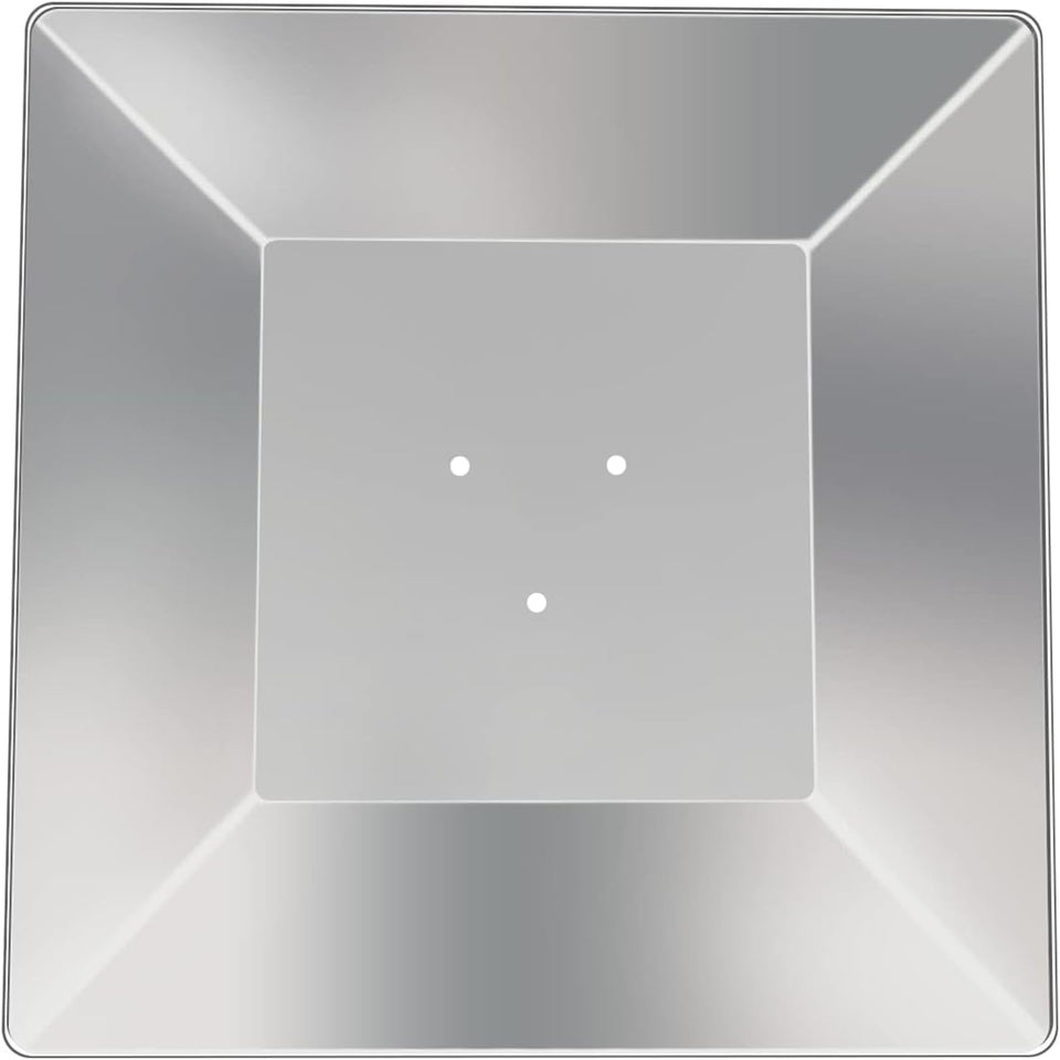 Kisworm Heat Reflector Shield top view directs heat downward for patio heating efficiency