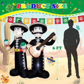 KITBONIS mariachi inflatable close-up showing instruments for authentic flair