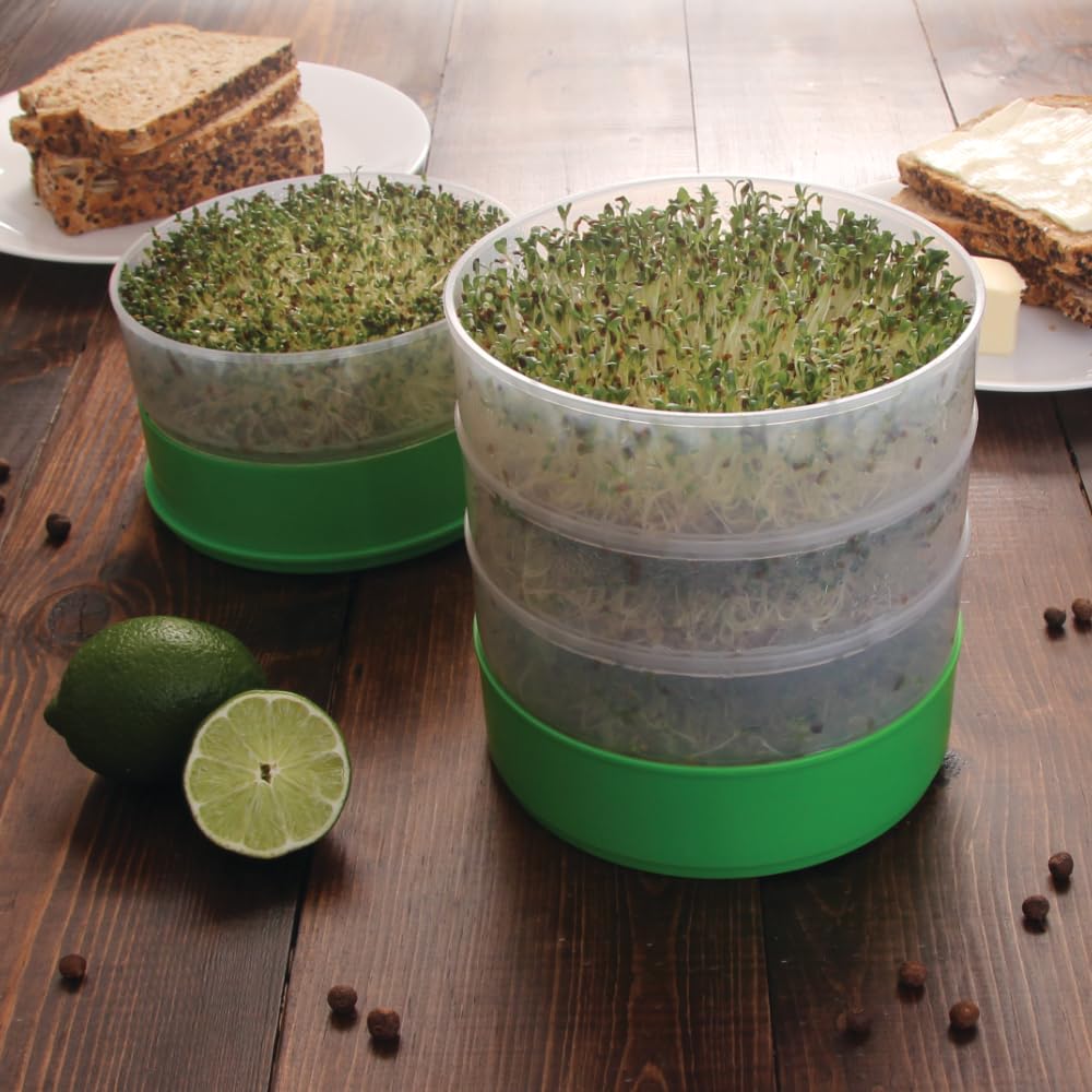 KITCHEN CROP organic seeds included for fresh sprouts at home.