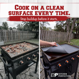 Kitchen Perfection heat-resistant to 450°F supports immediate post-grill use.