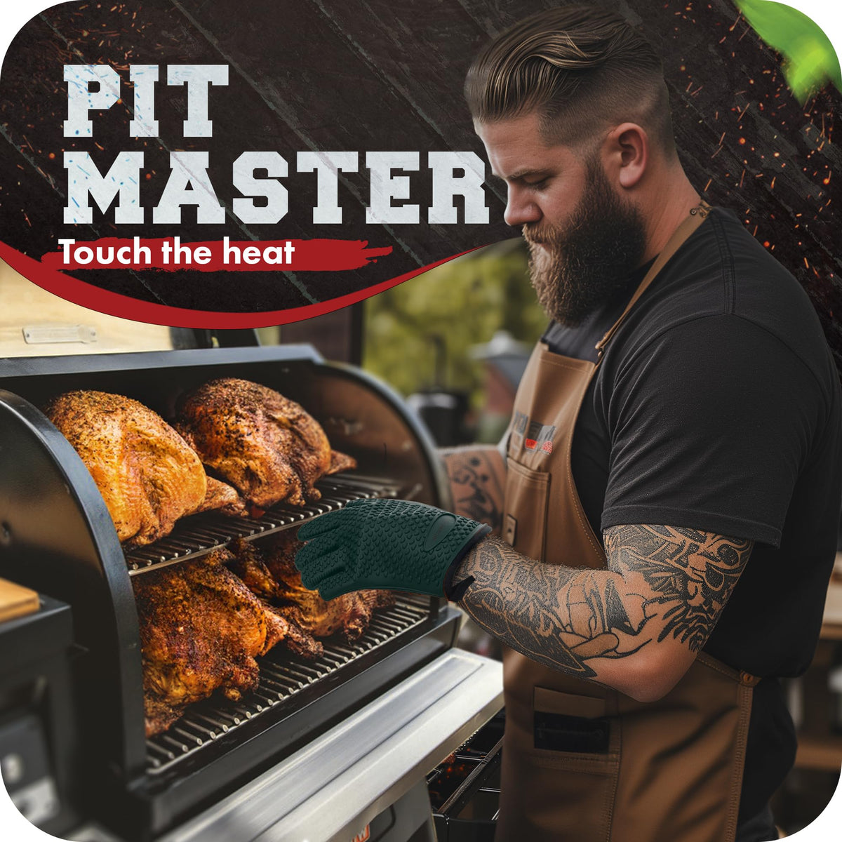 Kitchen Perfection non-slip grip gloves – secure handling of hot pans.