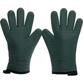 Kitchen Perfection silicone smoker gloves – heat resistant up to 500°F for grilling.