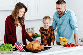 Kitchen Perfection traeger-weber compatible gloves illustrate versatile use on large grills