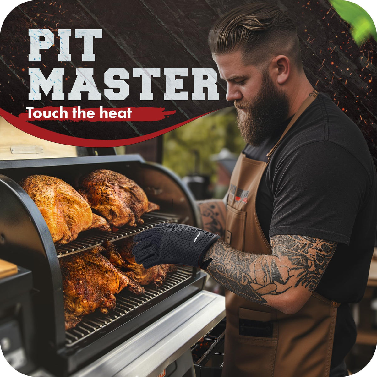 Kitchen Perfection XL cotton liner adds comfort during long cookouts