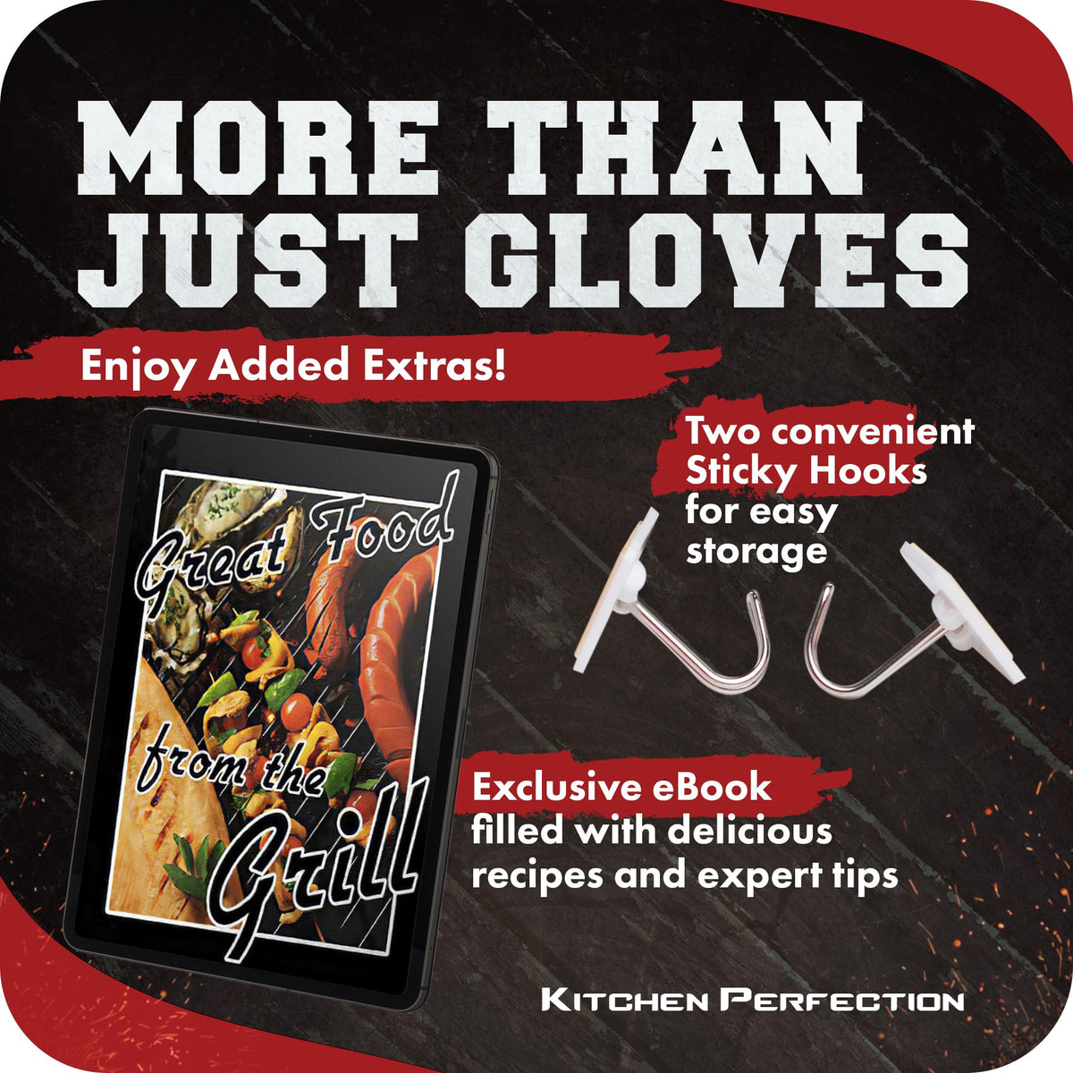 Kitchen Perfection XL waterproof silicone outer layer protects against splashes