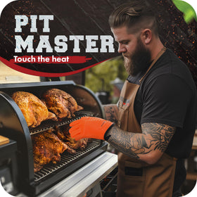 Kitchen Perfection XL heat-proof gloves for grill use outdoors