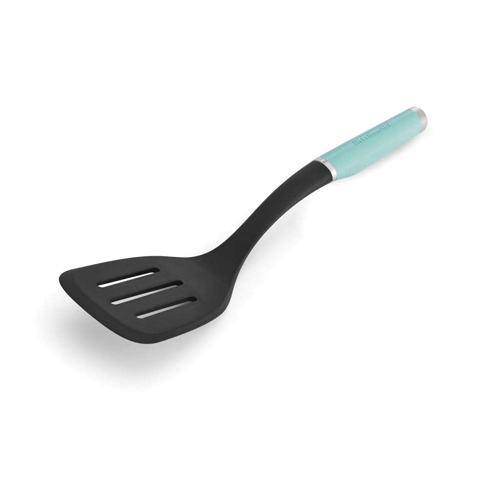 KitchenAid Aqua Sky turner heat-resistant nylon head safe on nonstick cookware