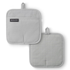 KitchenAid Gridlines Pot Holder with heat resistance up to 600°F for safe handling.