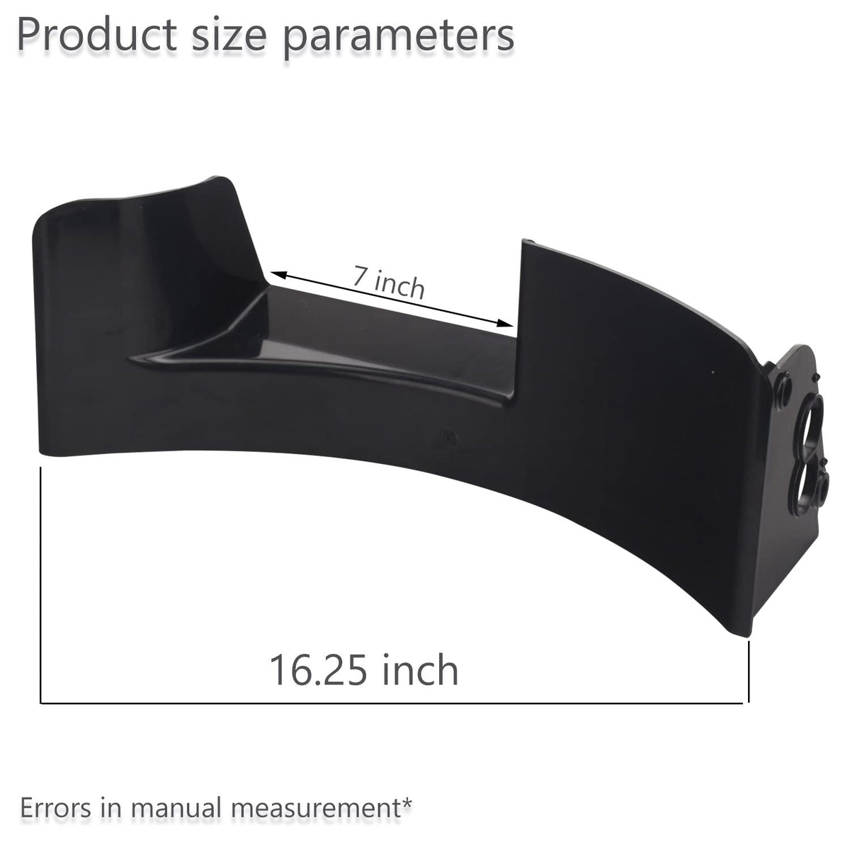 KitchenKipper 115-1307 rear baffle helps manage debris flow during mowing.