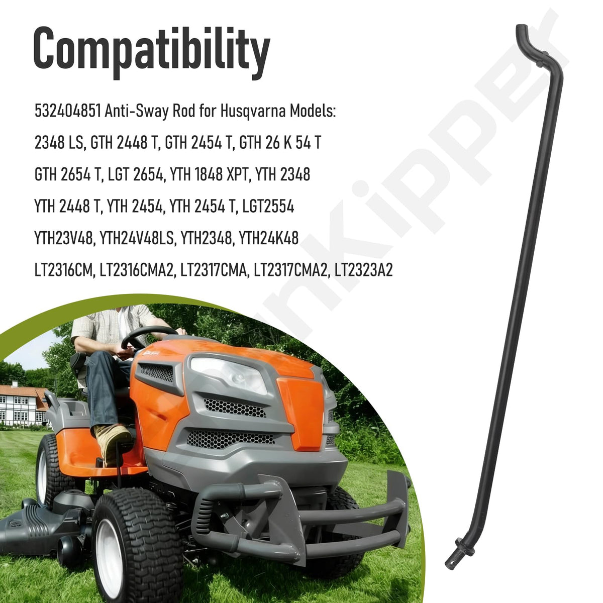 KitchenKipper anti-sway rod closeup metal showcases durable construction for lasting performance.