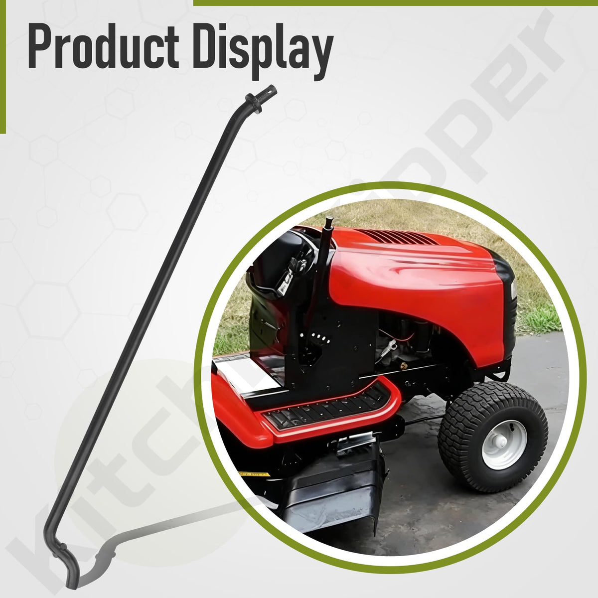 KitchenKipper anti-sway rod appears rugged steel for long-lasting resistance to wear.