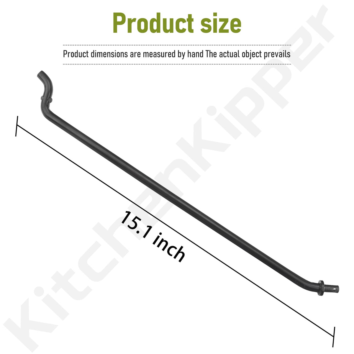 KitchenKipper anti-sway rod installed on mower offers improved stability on uneven terrain.