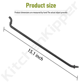 KitchenKipper anti-sway rod installed on mower offers improved stability on uneven terrain.
