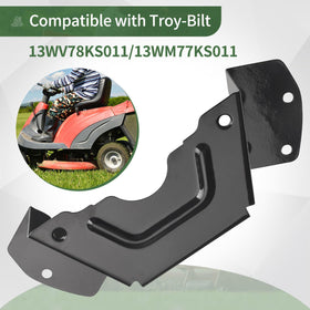 KitchenKipper deck belt cover durability; designed to withstand seasonal mowing wear.