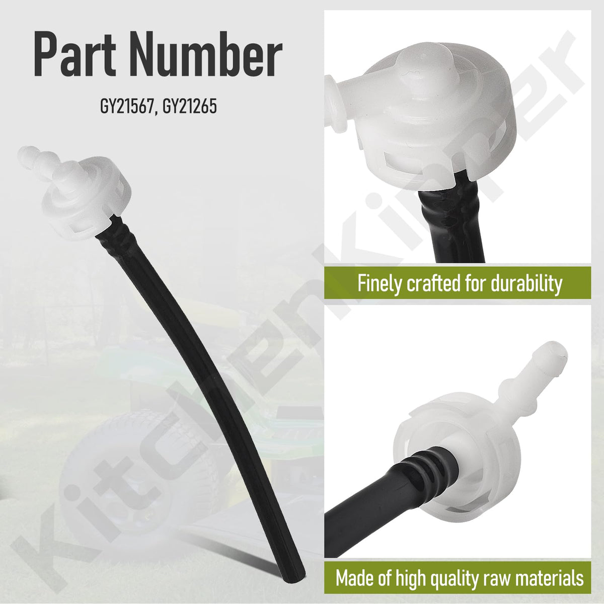 KitchenKipper GY21567 D-series mowers compatibility shown for versatile lineup