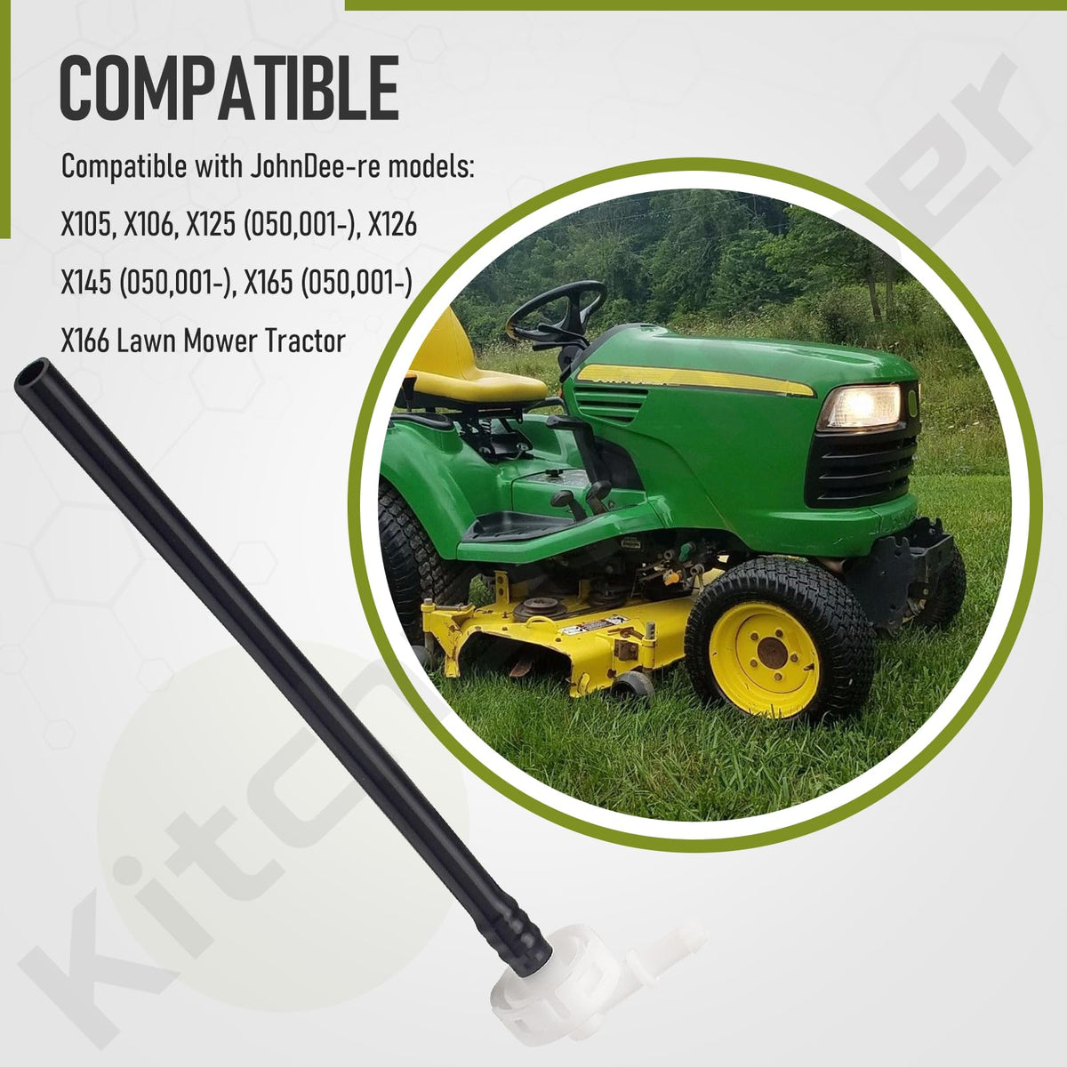 KitchenKipper GY21567 E-series mowers compatibility shown for broader range