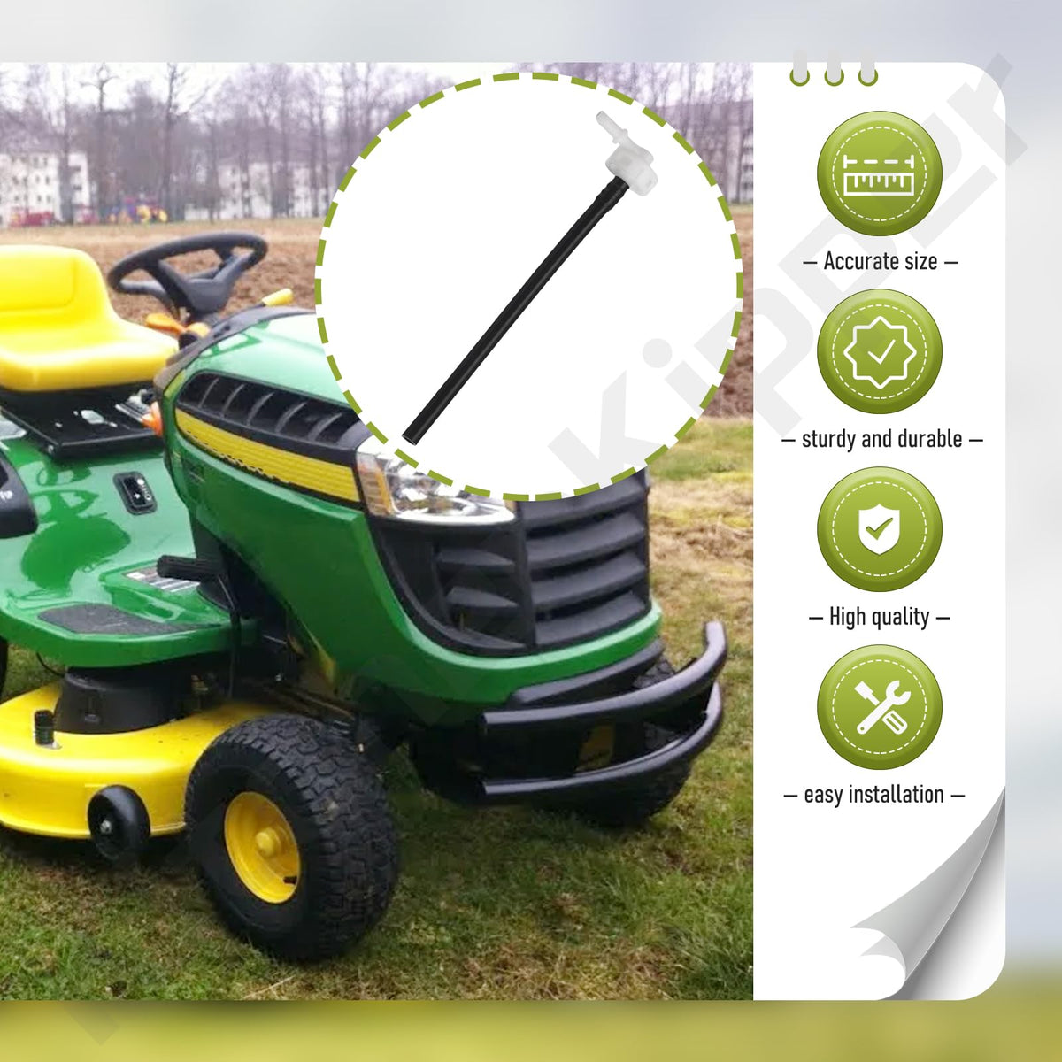 KitchenKipper GY21567 X-series compatibility shown for popular tractors