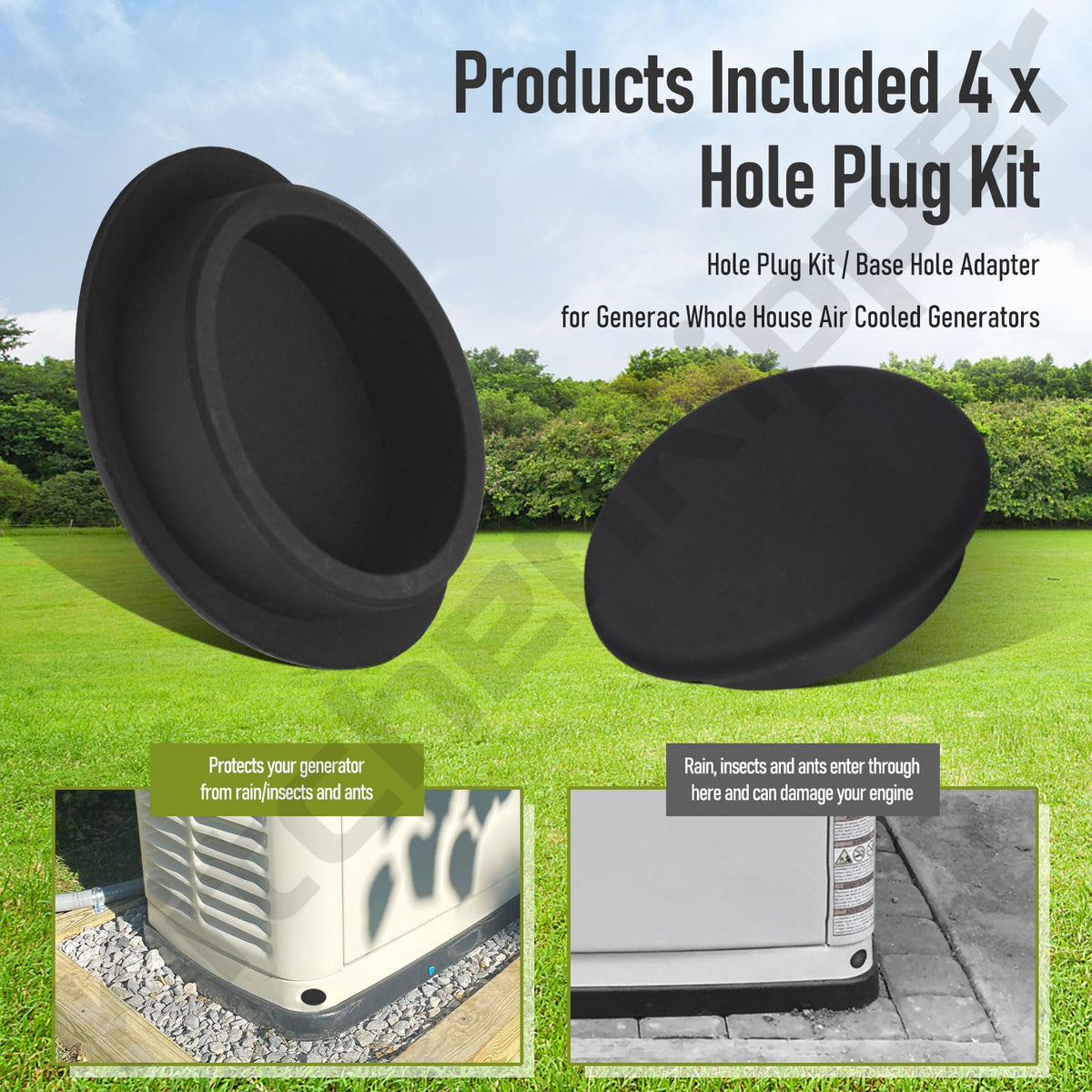 KitchenKipper oval-hole fit prevents mismatched holes for Enerac units