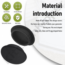 KitchenKipper rubber hole plug closeup showing flexible, durable protection