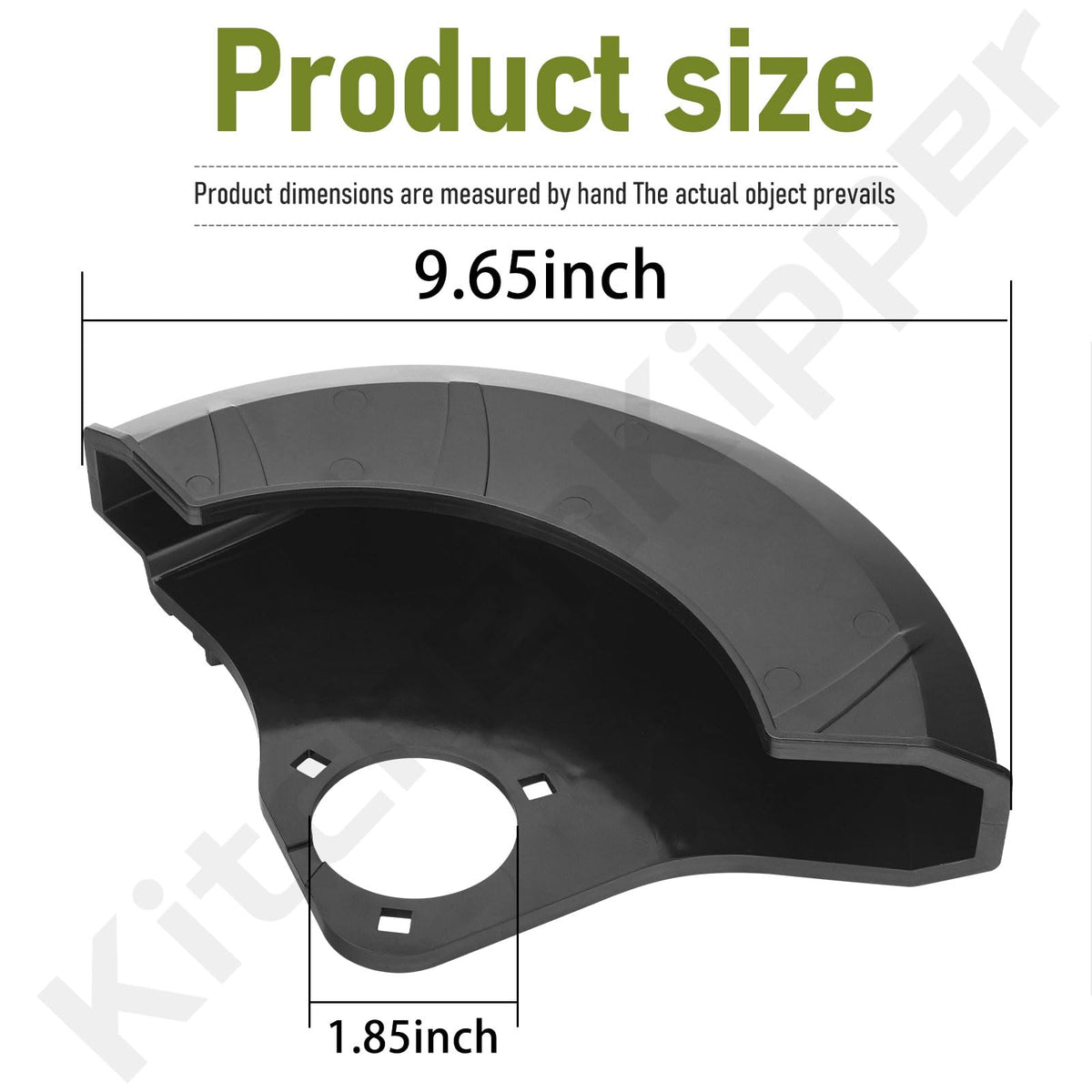 KitchenKipper universal edger attachment enables precise edge lines on driveways.