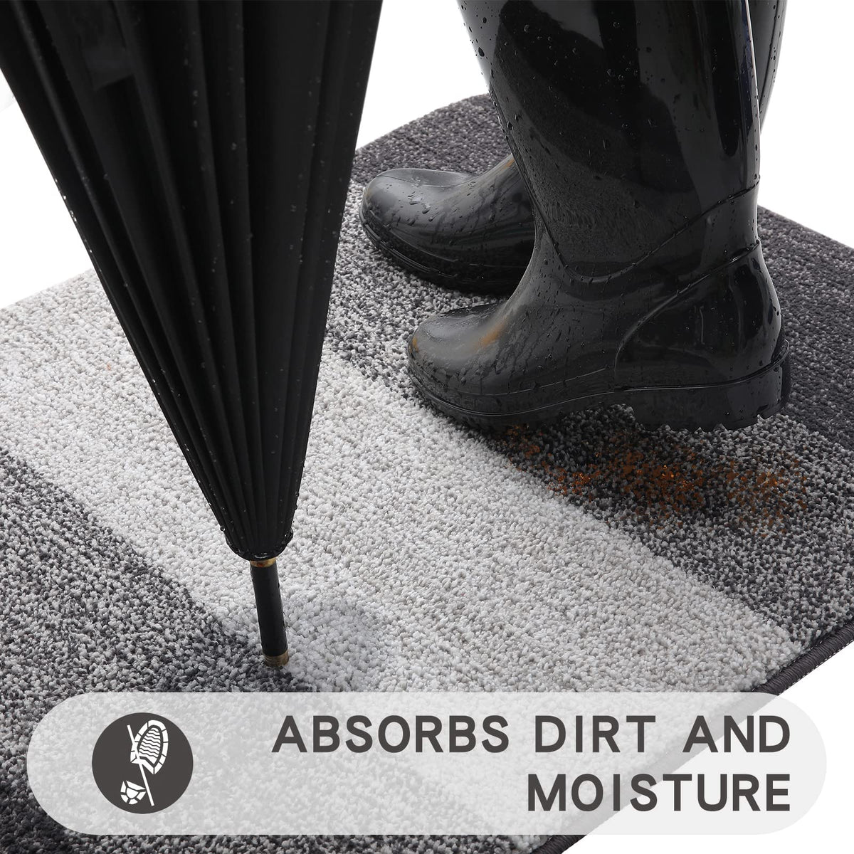 Kitinjoy microfiber close-up highlights dense fibers for moisture and dirt absorption.