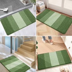 Kitinjoy braided-edges mat design adds durability and tidy appeal.