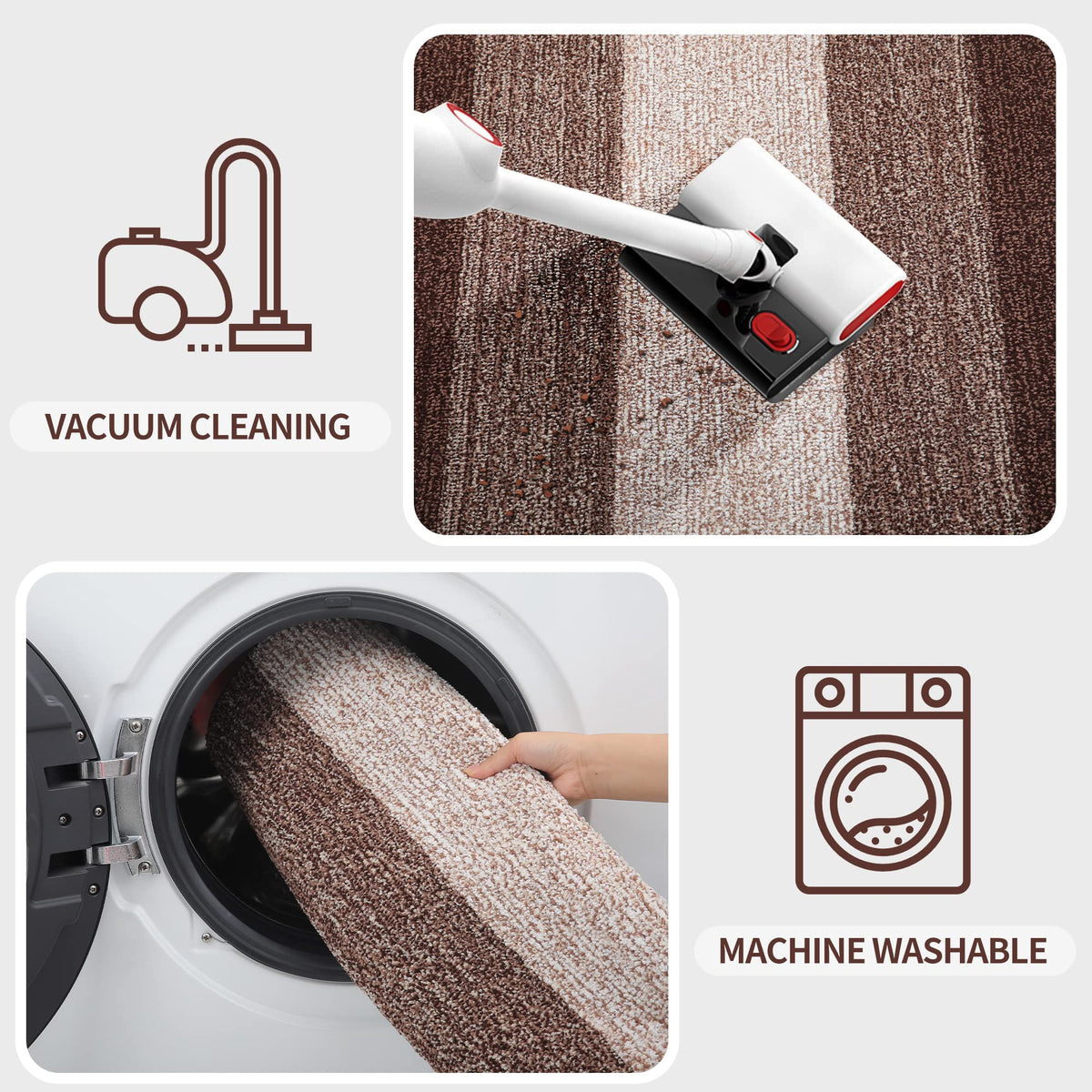 Kitinjoy door mat low-profile 0-4 inch thickness fits under doors