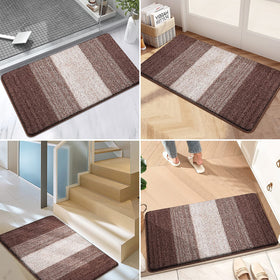 Kitinjoy door mat washable care durability demonstrated for maintenance