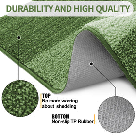 Kitinjoy low-profile 0.4-inch mat fits under doors, catching water.