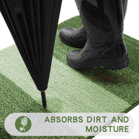 Kitinjoy non-slip dirt-trapper weave keeps floors clean and safe.