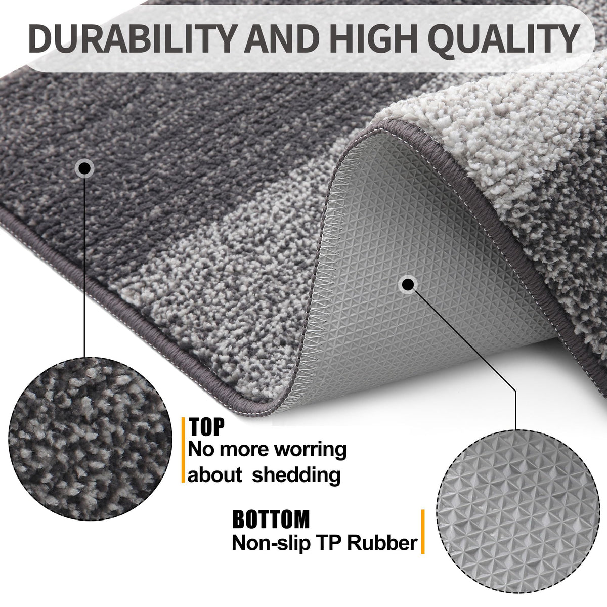 Kitinjoy non-slip bottom demonstrates secure placement on clean floors.