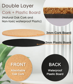 KITLAB cork plant coaster material is premium and non-toxic.